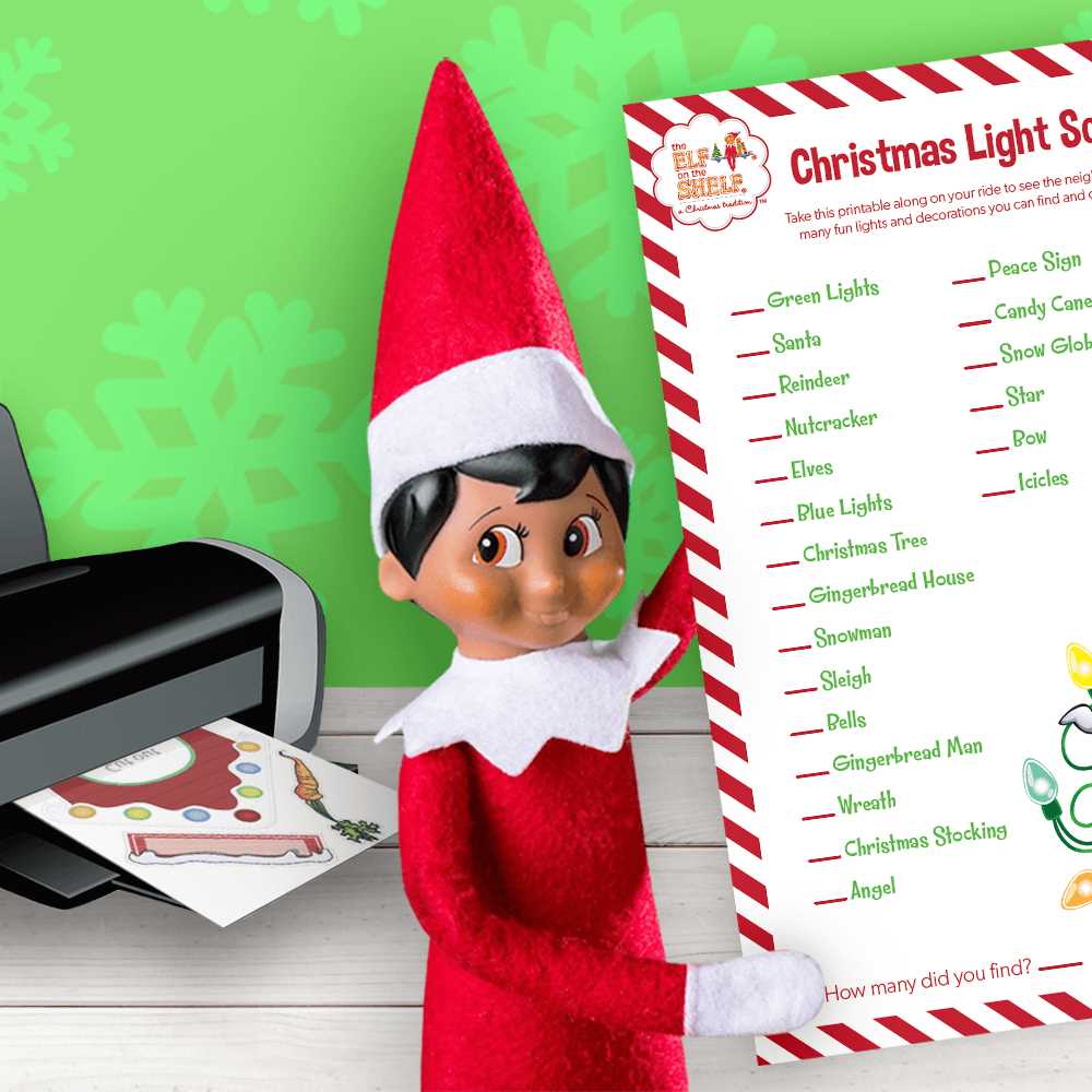 elf on the shelf cut out printable