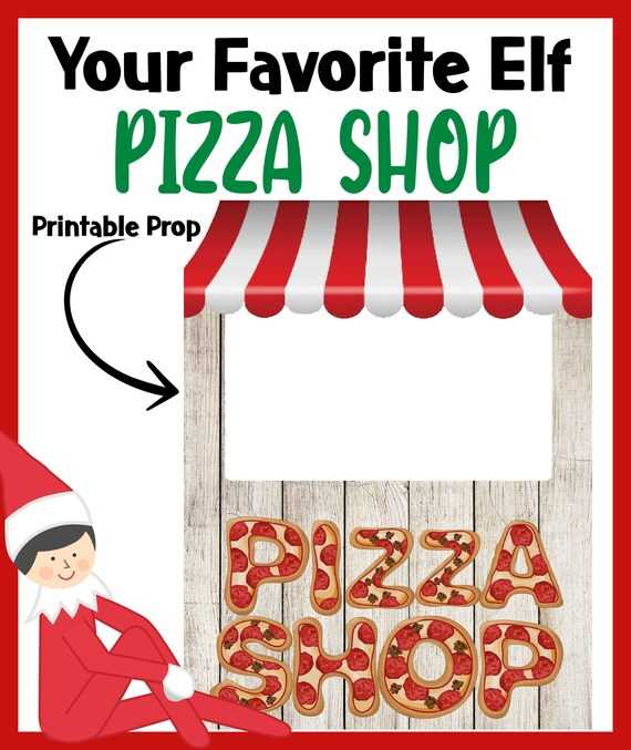elf on the shelf printable props
