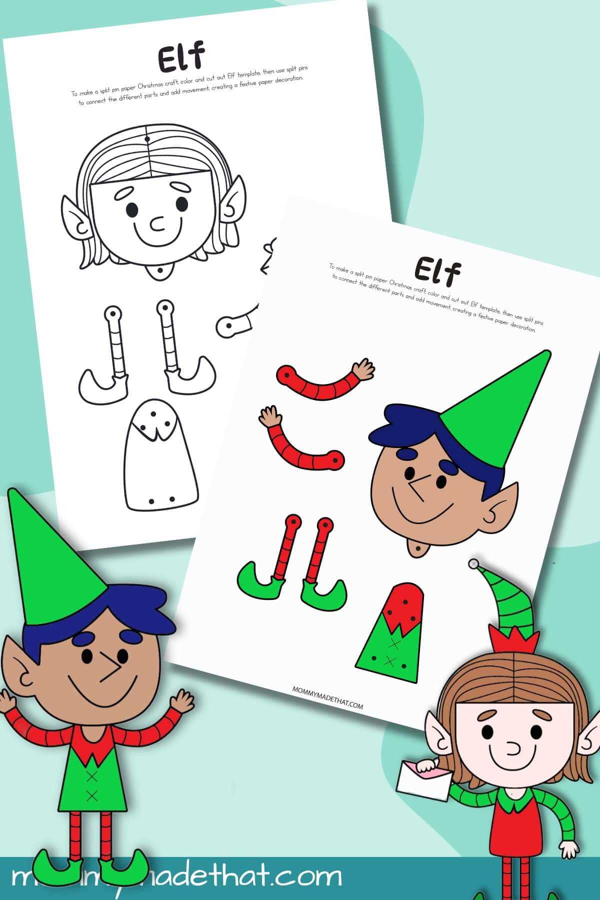 elf pattern printable