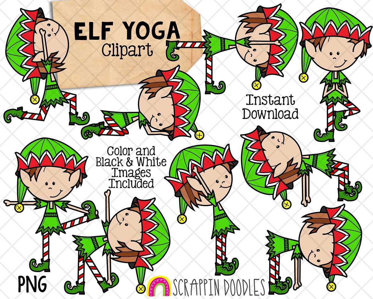 elf yoga printable elf yoga printable
