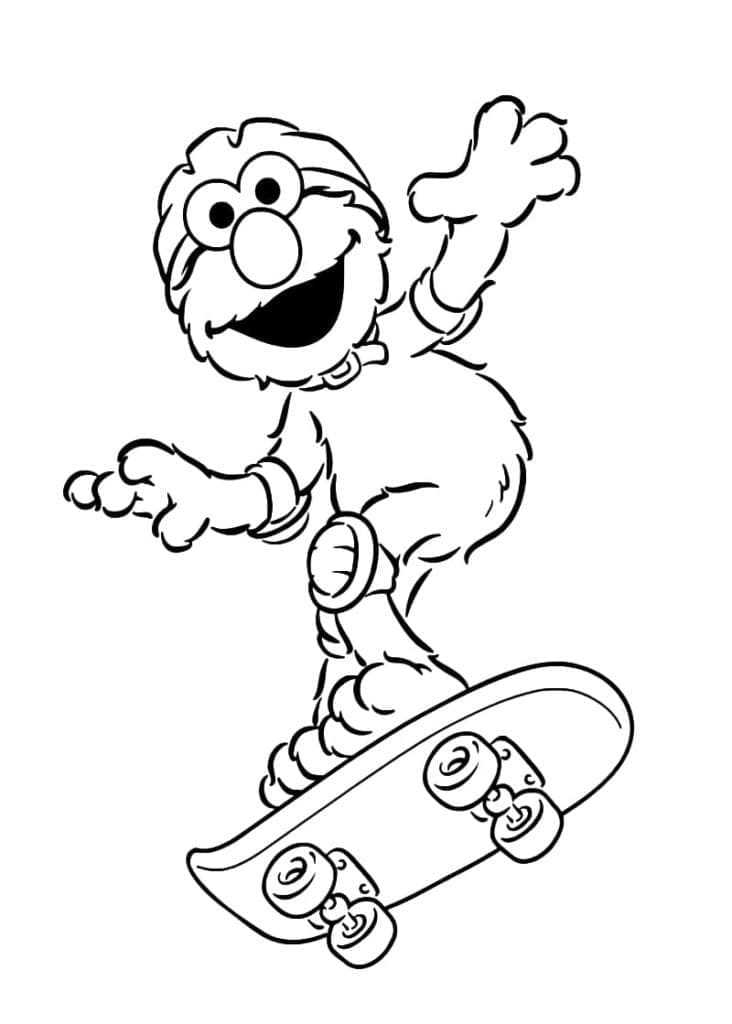 elmo coloring pages free printable