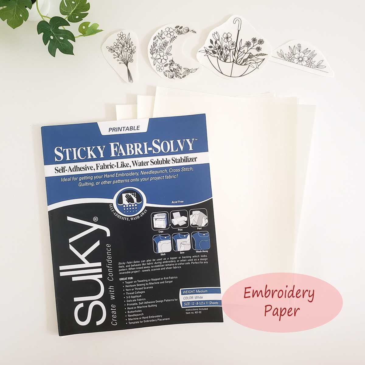 embroidery printable paper