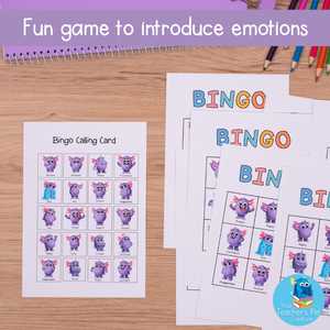 emotions bingo free printable
