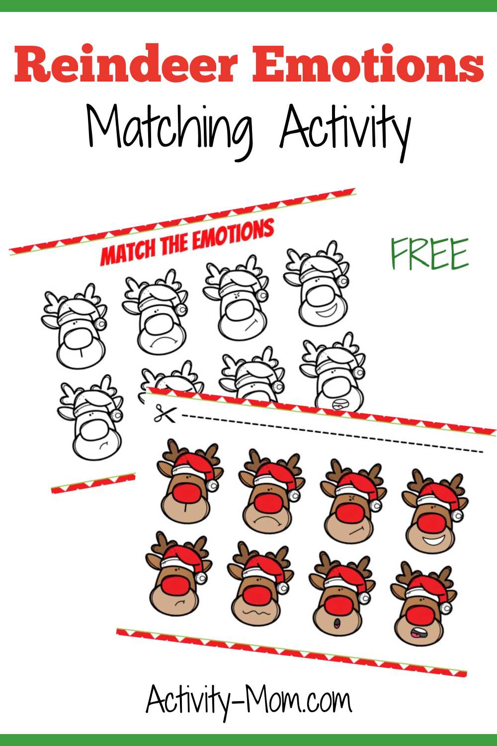 emotions matching game printable