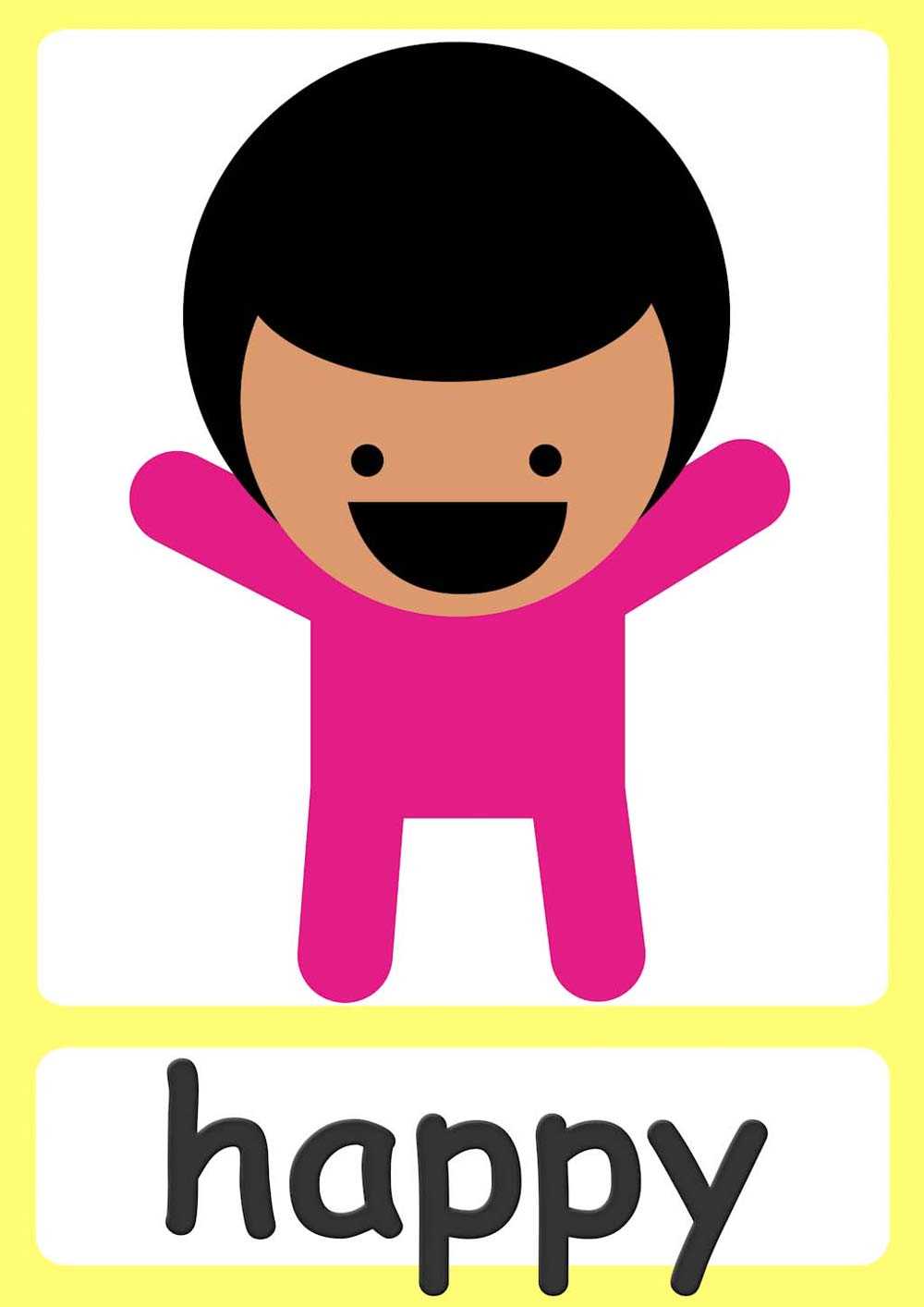 emotions printable flashcards