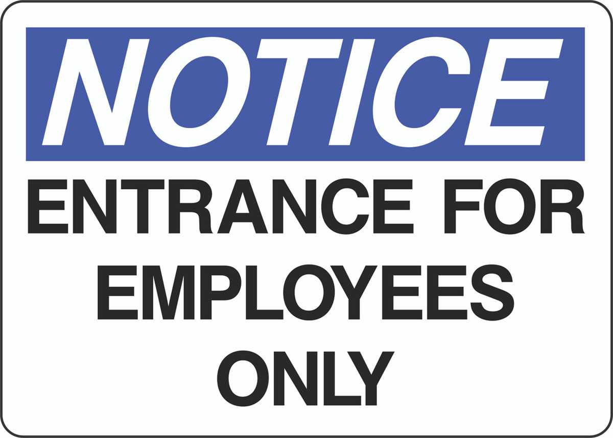 employees only sign printable