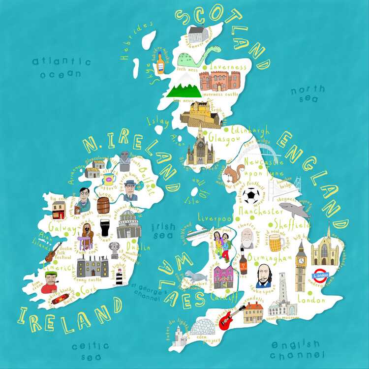 england printable map