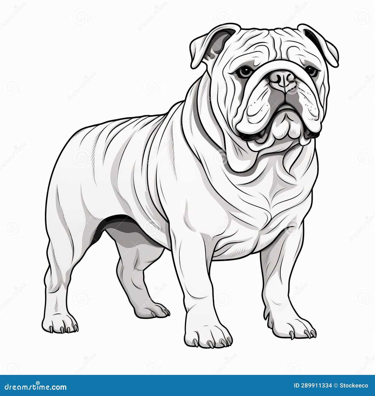 english bulldog coloring pages printable