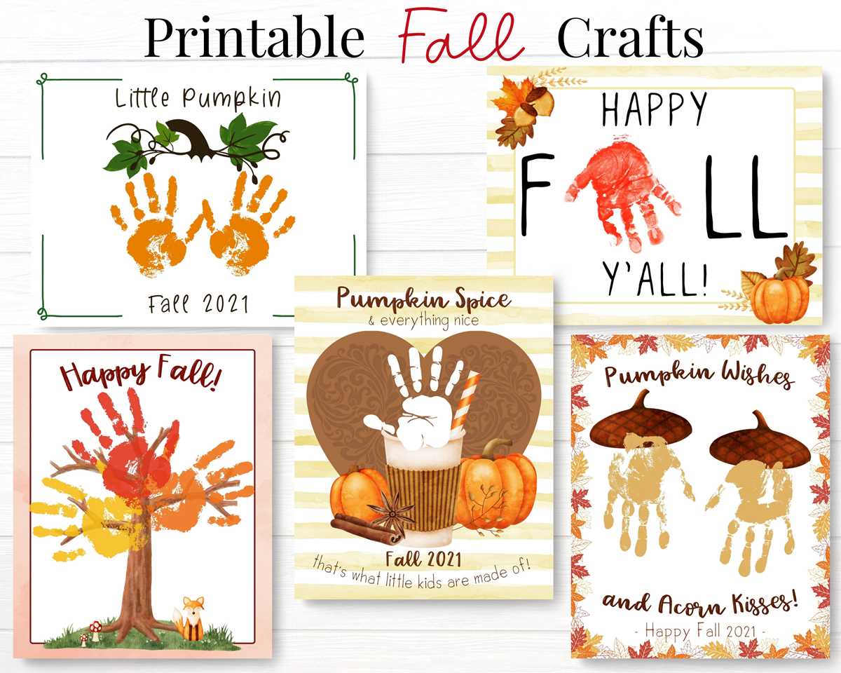 fall crafts for preschoolers printable