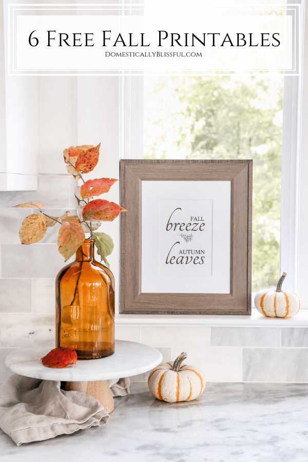 fall decor printables
