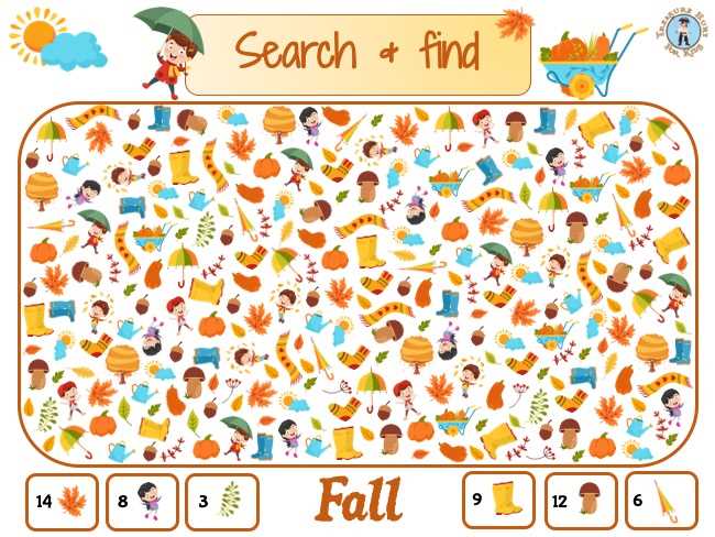 fall hidden picture printable