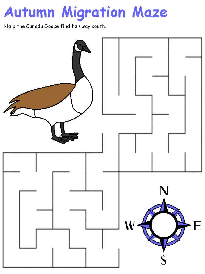 fall maze printables