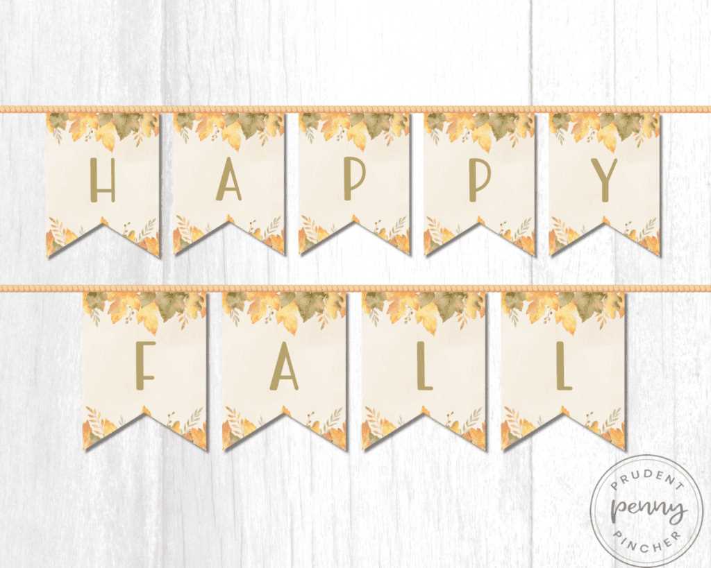 fall printable letters