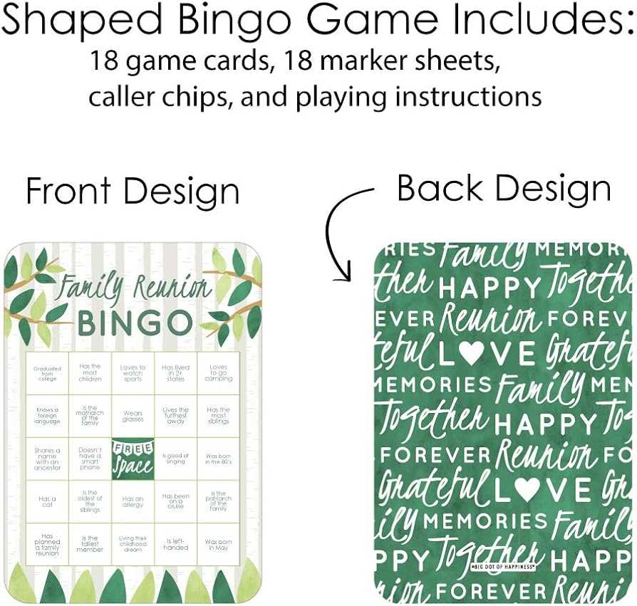 family reunion bingo game printable