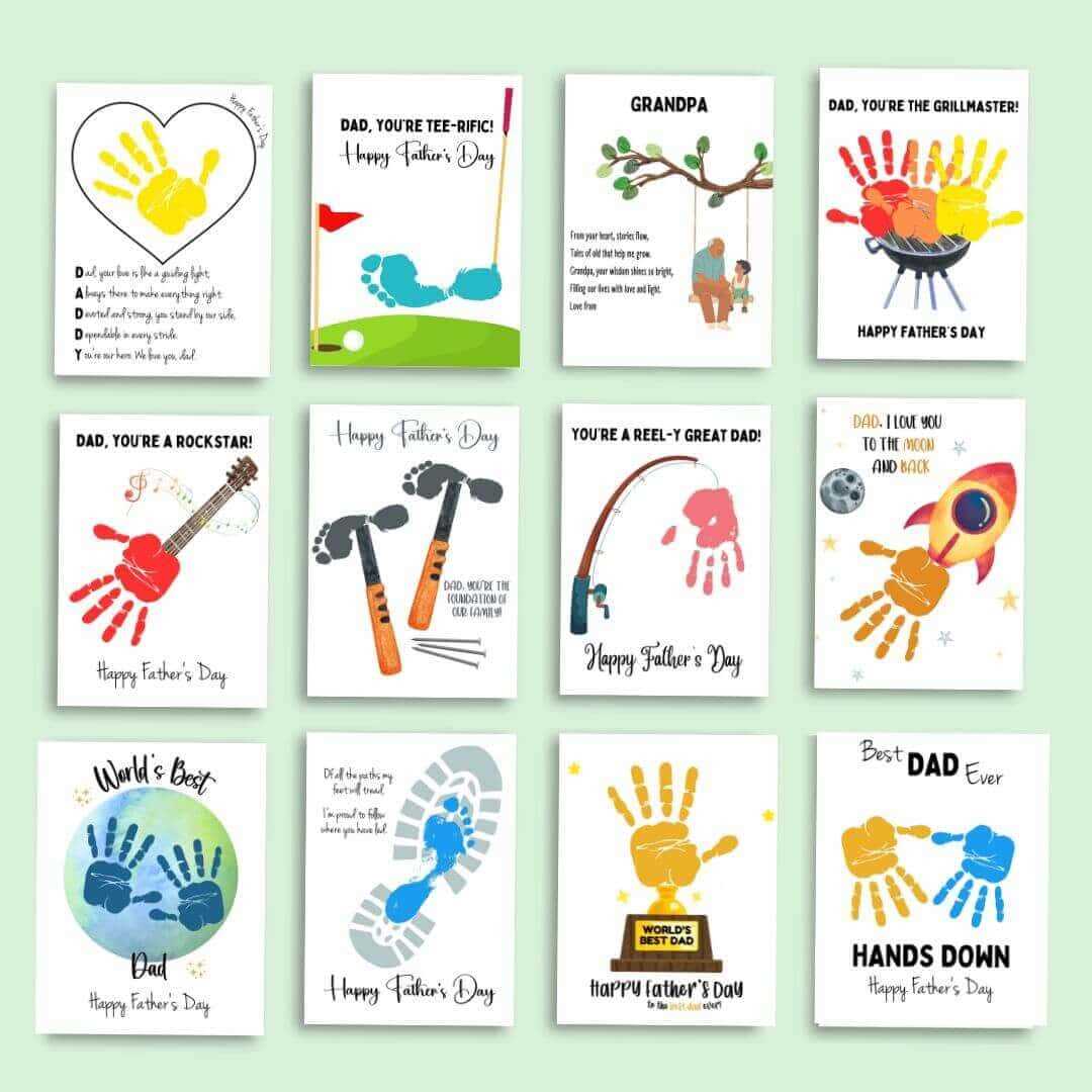 fathers day handprint printables