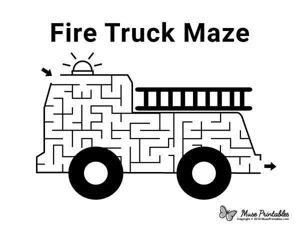 fire engine printable