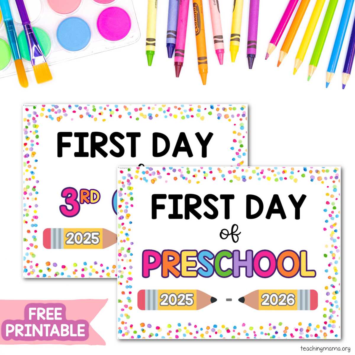first day of 1st grade printable