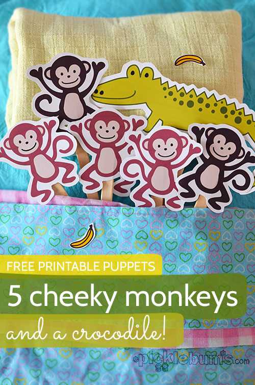five little monkeys printable