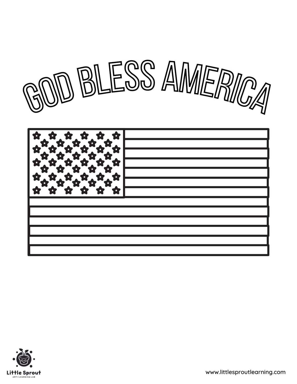 flag coloring pages printable