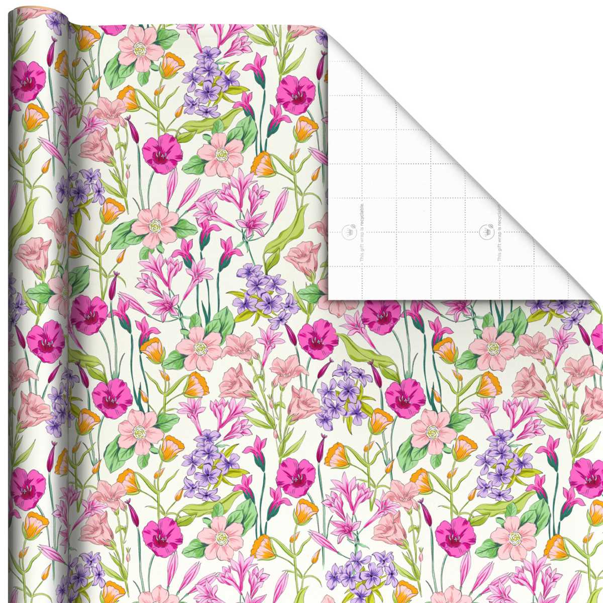 floral printable wrapping paper