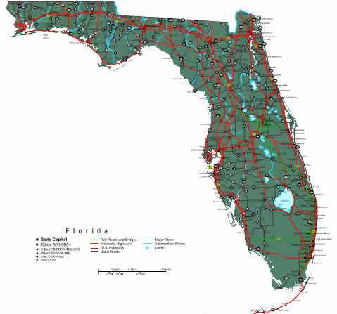 florida state map printable