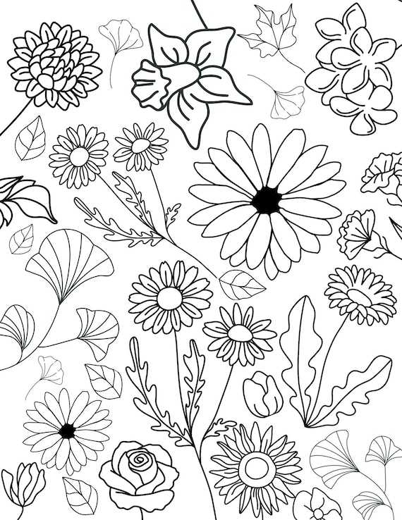 flower color pictures printable