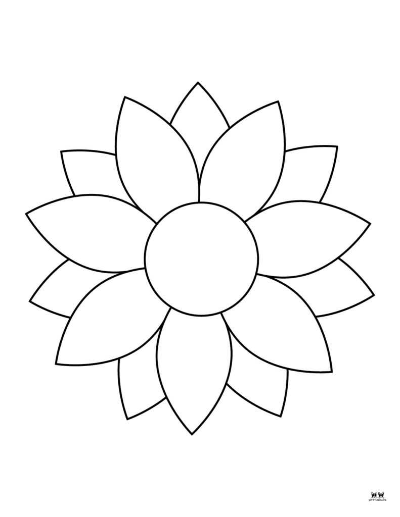 flower colouring pages printable