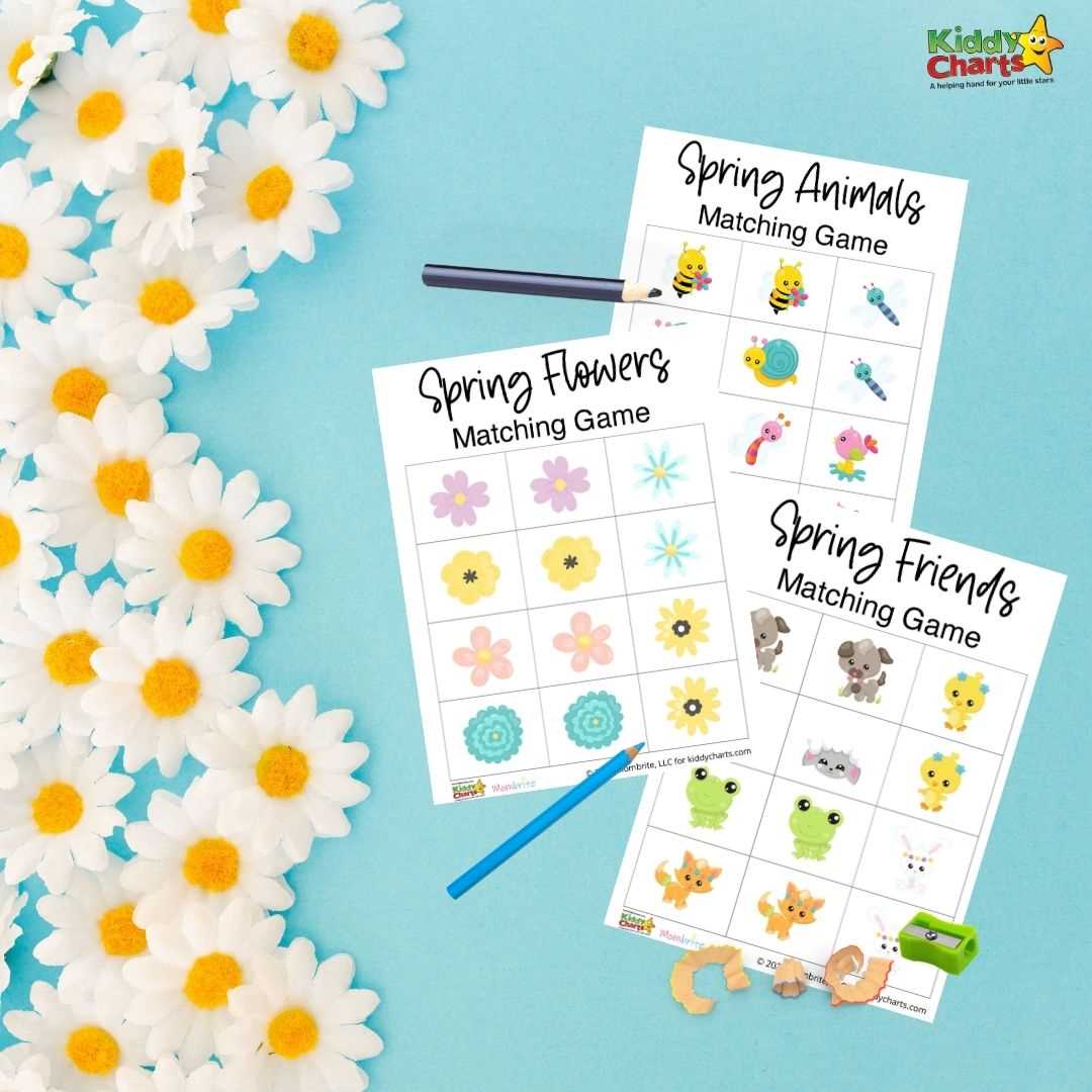 flower matching game printable
