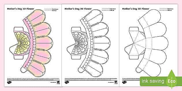flower printable craft