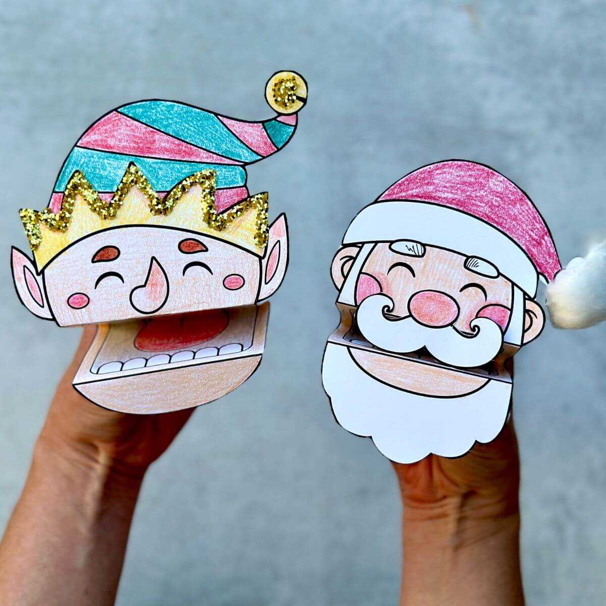 foldable printable christmas crafts