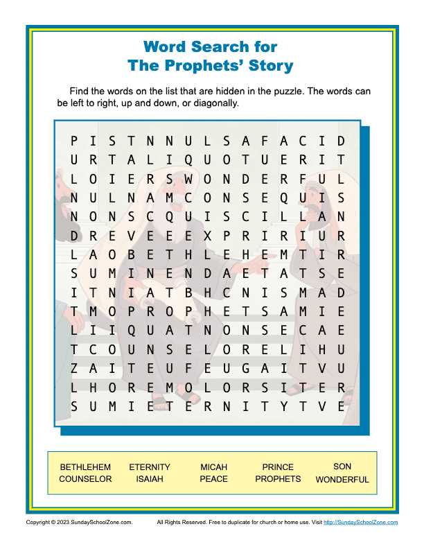 free bible word search printable