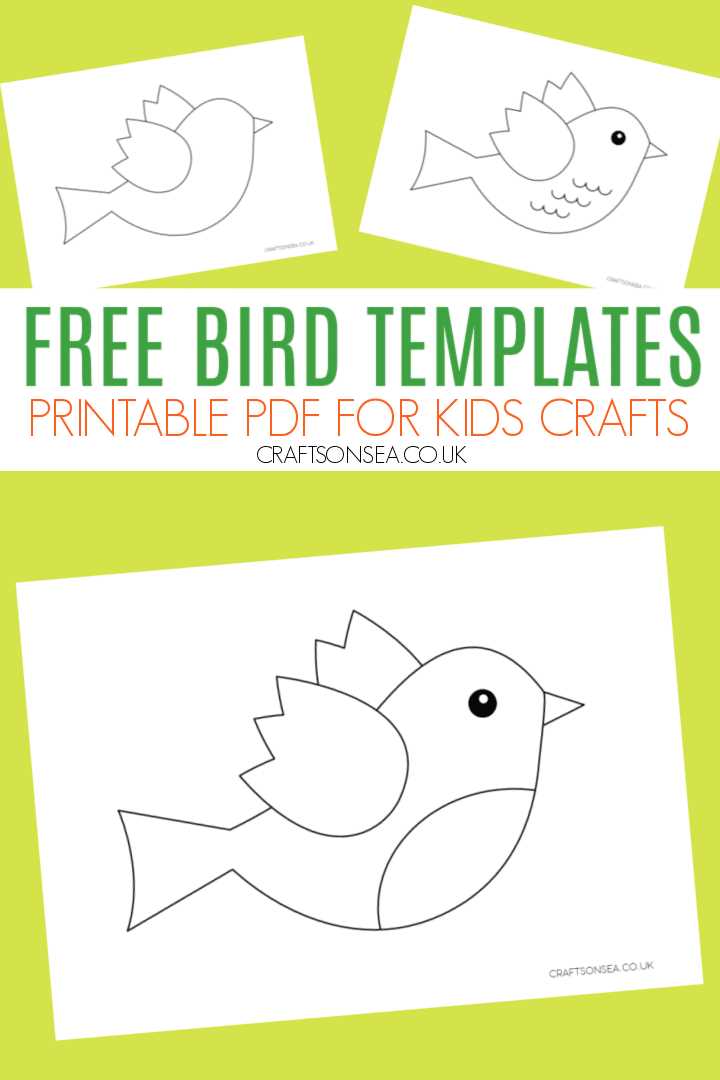free bird template printables