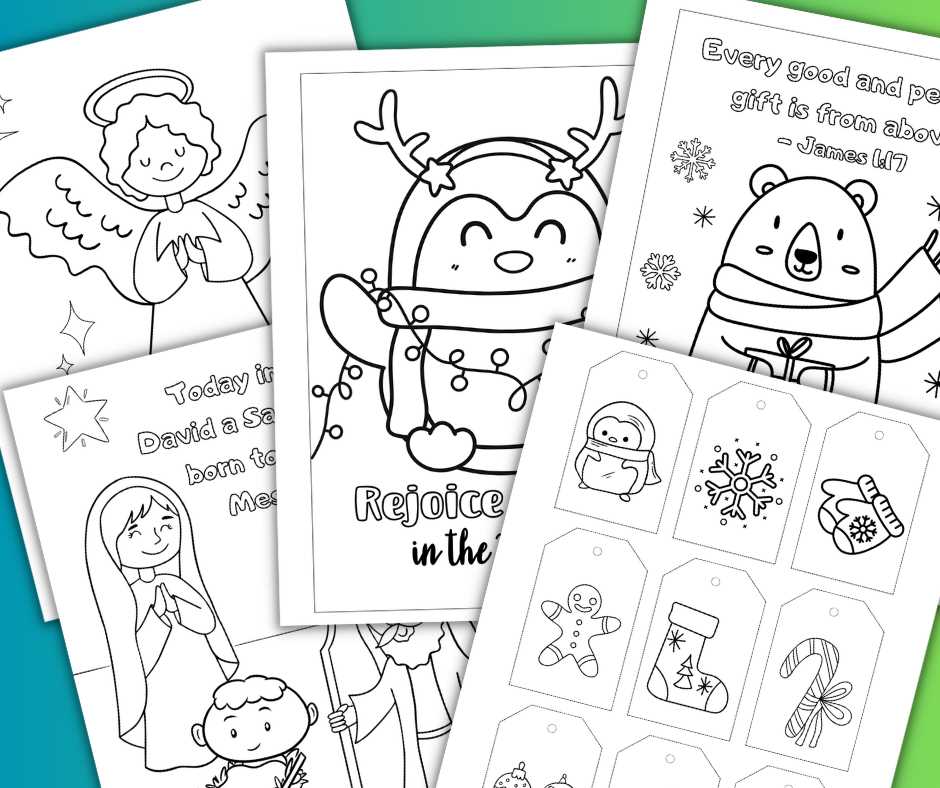 free christian christmas coloring pages printable