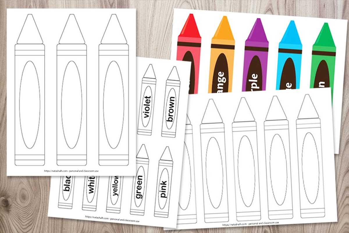 free crayon template printable