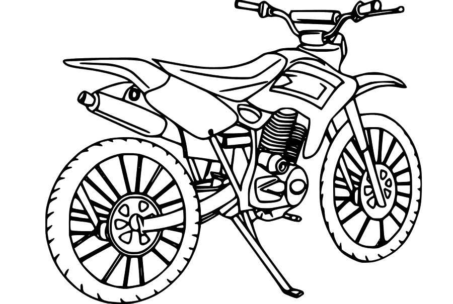 free dirt bike coloring pages printable