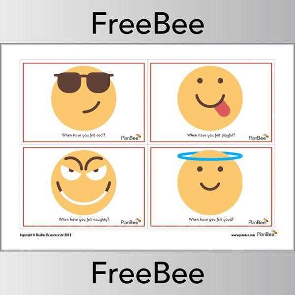 free emotions printables