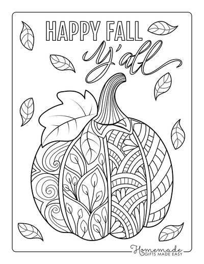 free fall printable coloring pages