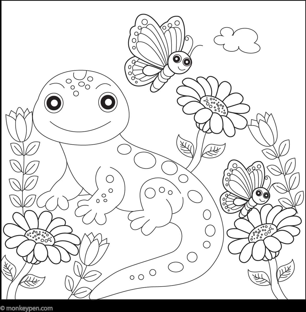 free flower coloring sheets printable