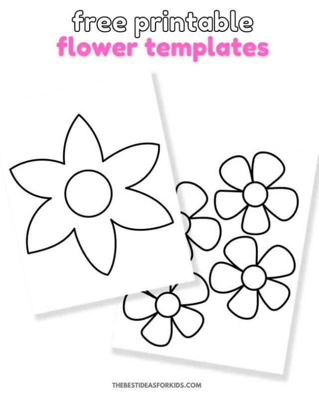 free flower printables