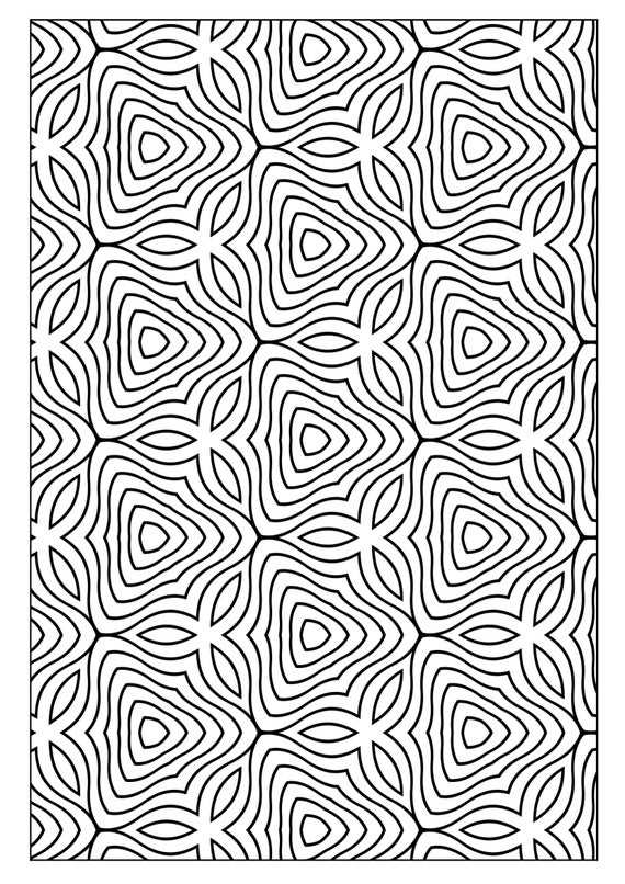 free geometric coloring pages printable