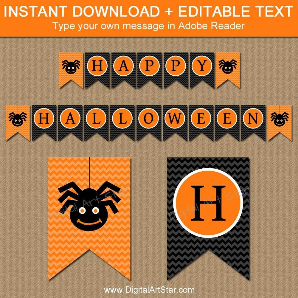 free halloween printable banner