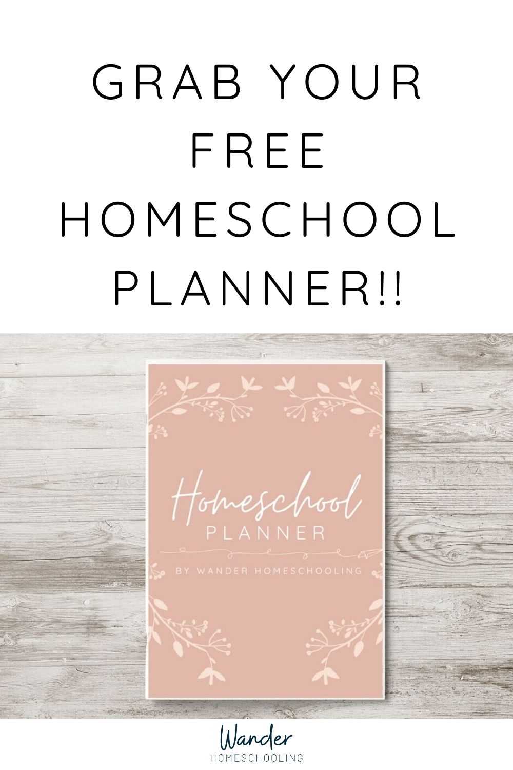 free homeschool planner printable