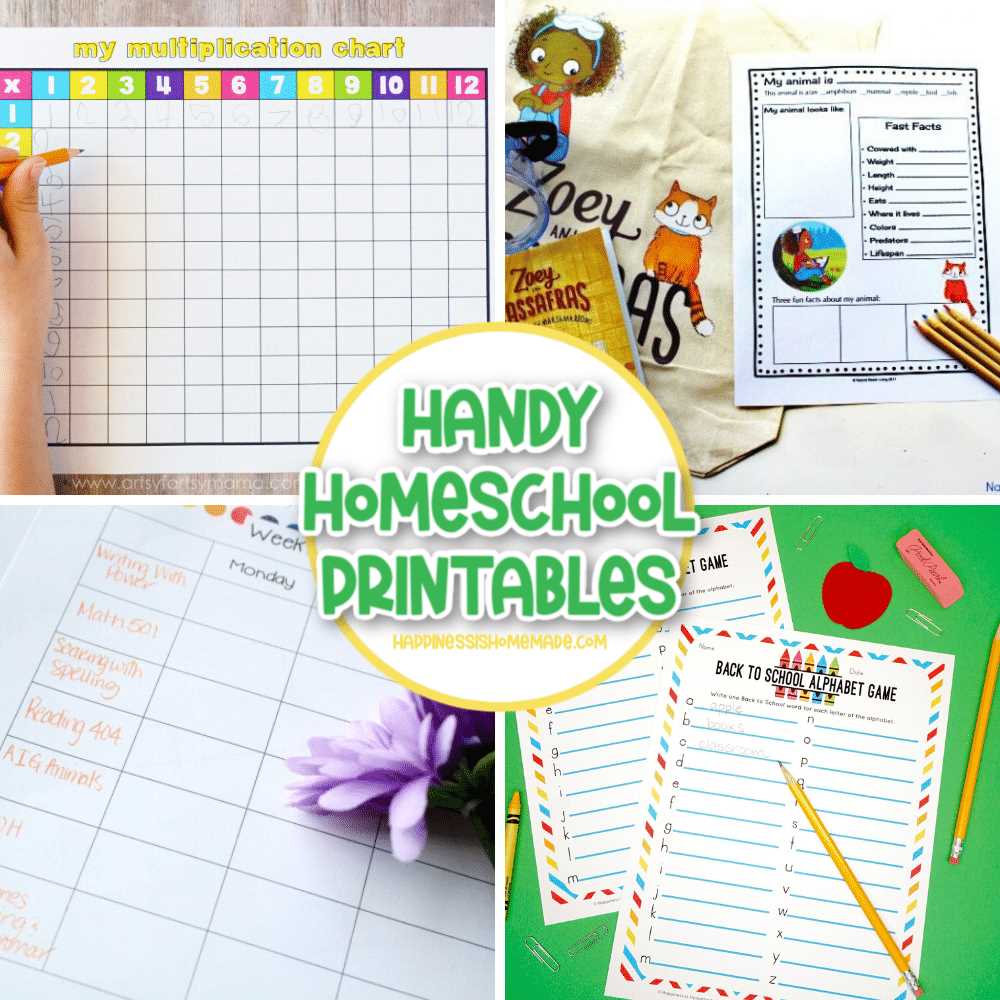 free homeschool printable worksheets