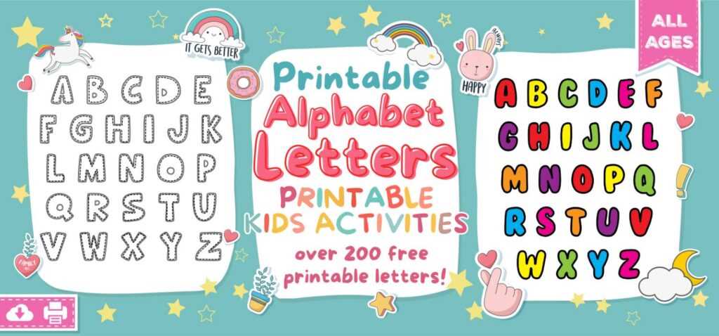 free large letter printables
