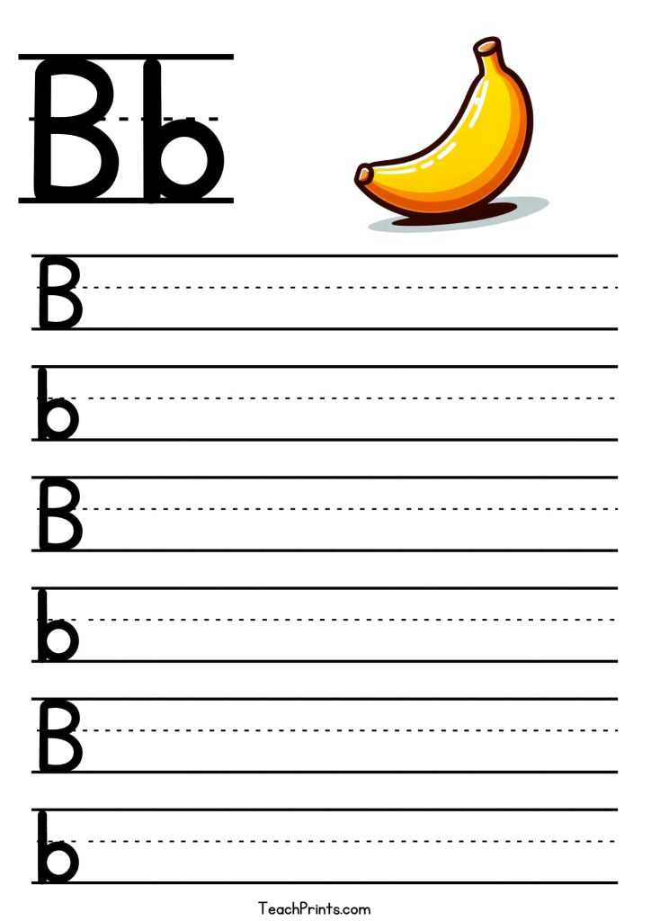 free letter b printables
