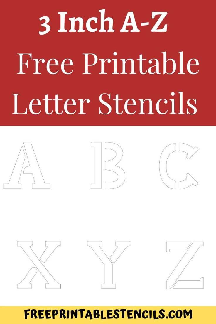 free letter stencils printable