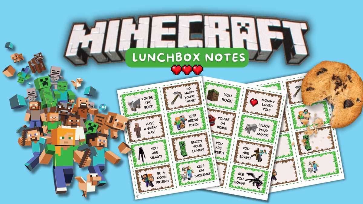 free minecraft printables food labels