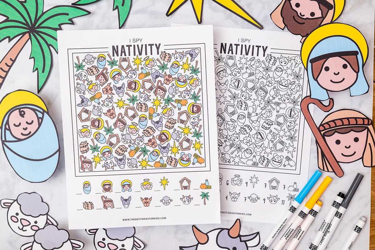 free nativity printables