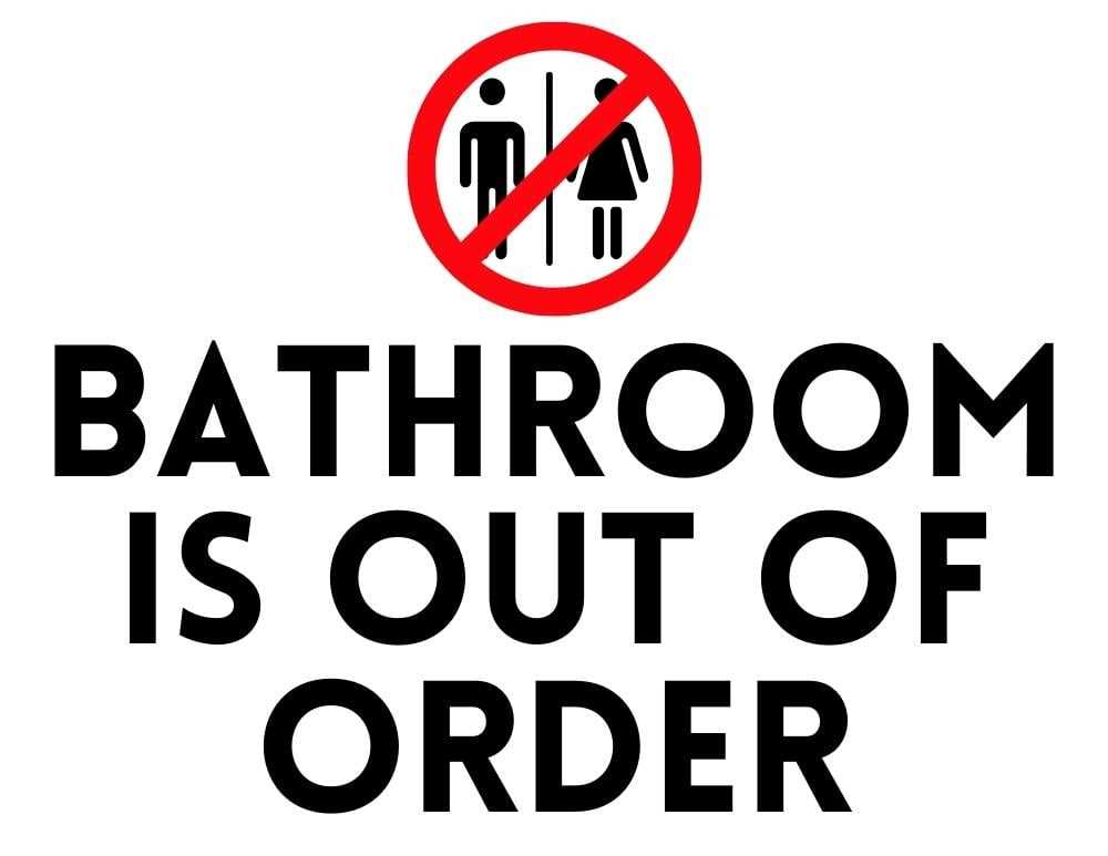 free out of order sign printable