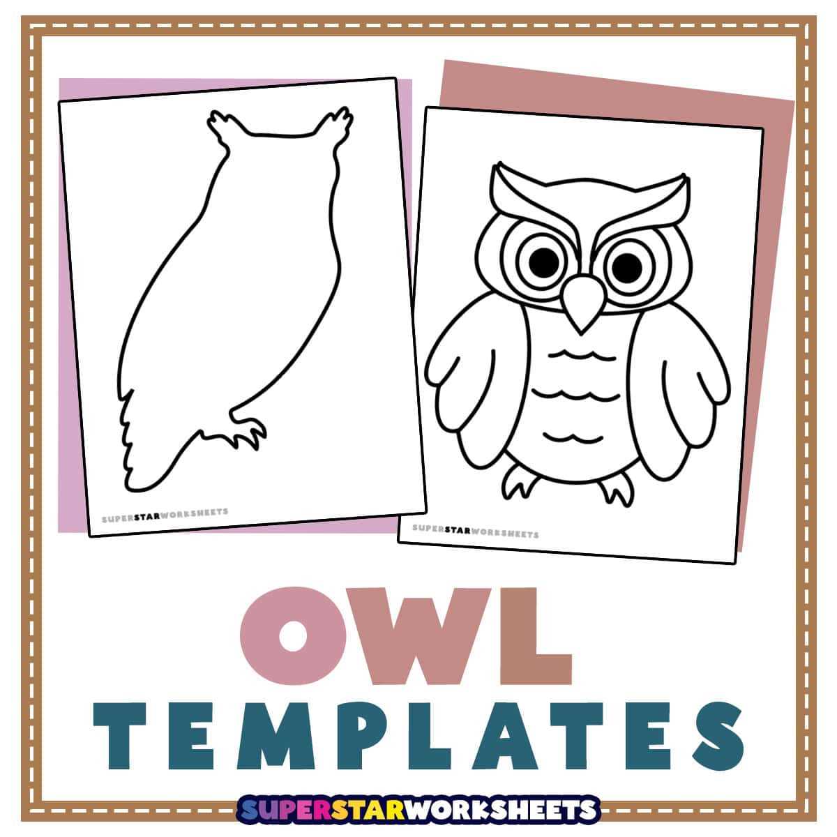 free owl template printable